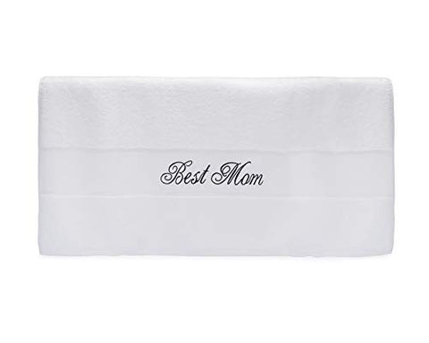 Image of Best Mom Terry Cotton Bath Towel