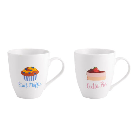 Image of stud muffin cutie pie couple mugs