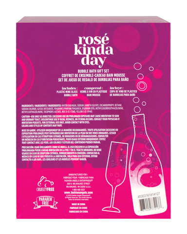 Image of Rosé Peach Bubble Bath Gift Set