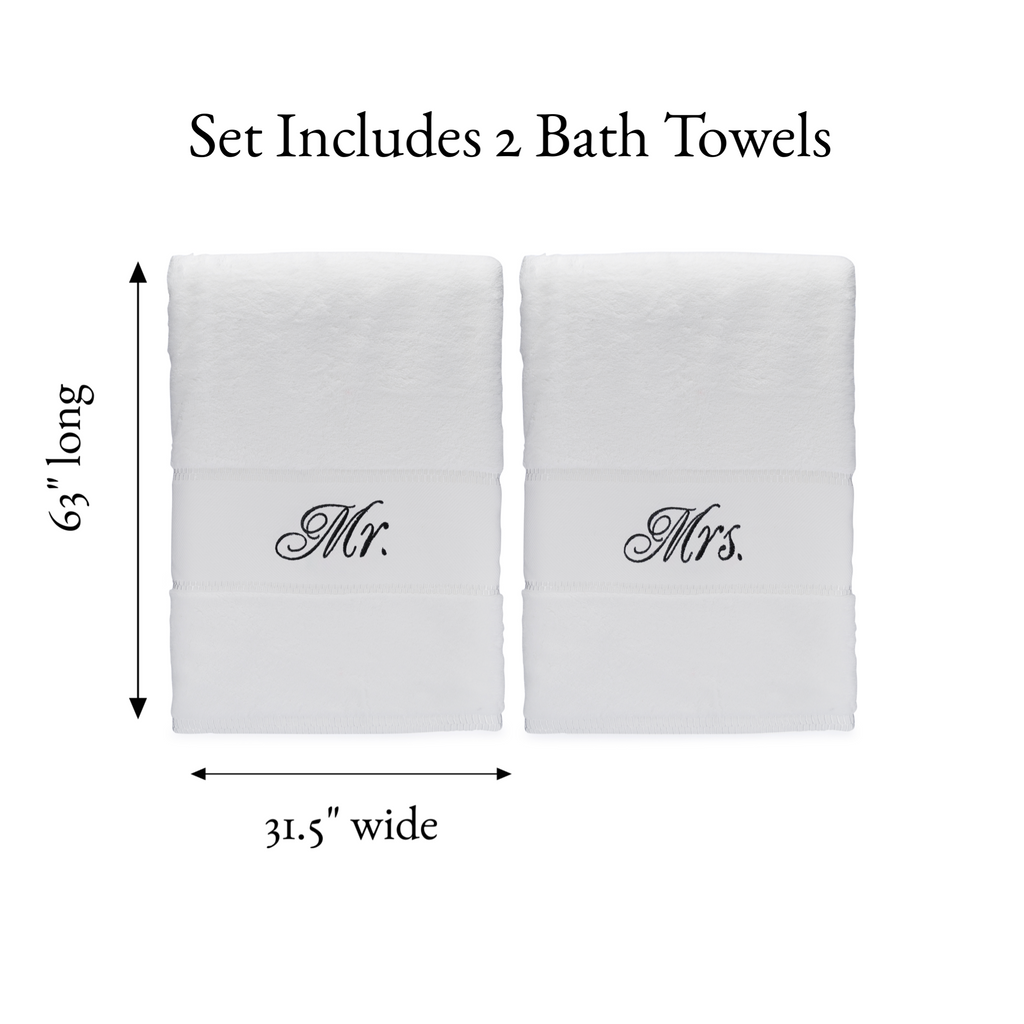 mr and mrs bath towels for couples