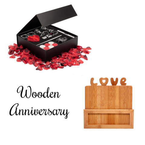 Image of 5th Anniversary Décor & Wooden Gift Package