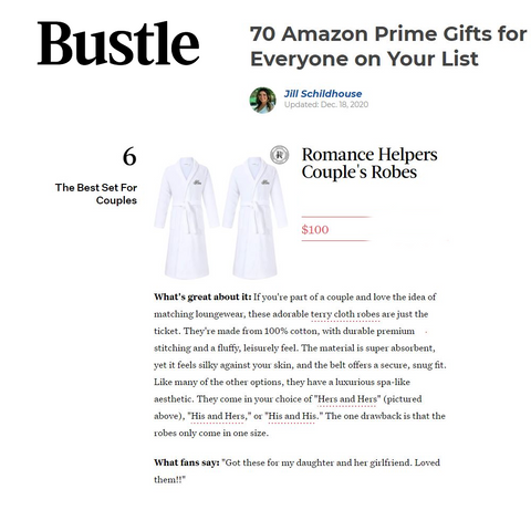 Image of Hers & Hers Lesbian Bathrobe Gift Set