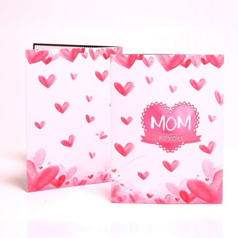 Image of I Love Mom 3D Pop-Art Card with Flowers