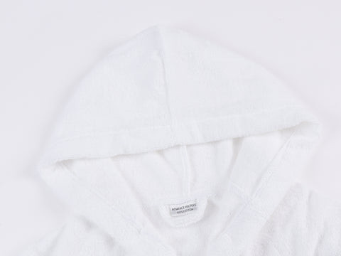 Image of Mr and Mrs Hooded Bathrobes | Set of Two Spa Robes with Hoods with Mr & Mrs Monograms