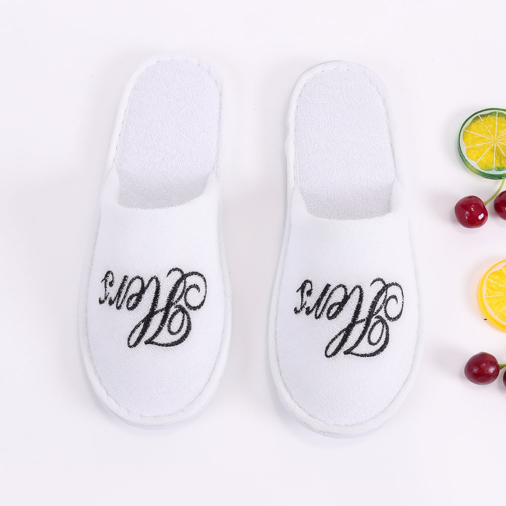 His & Hers Bathrobes & Slippers Set | Four Piece Gift Set for Couples