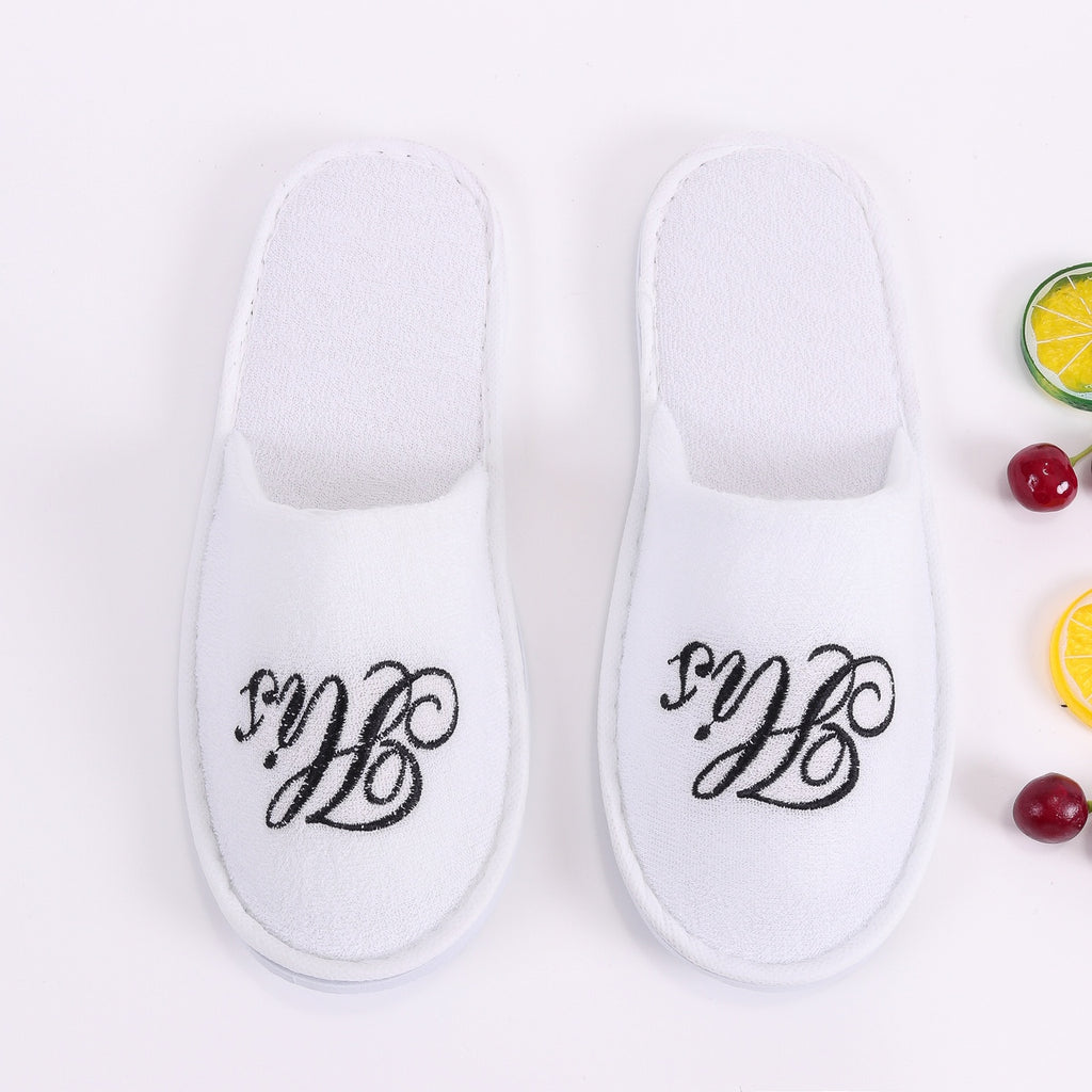 His & Hers Bathrobes & Slippers Set | Four Piece Gift Set for Couples