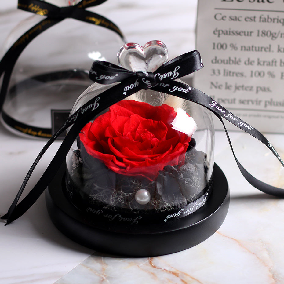 eternal rose under glass dome romantic rose gift