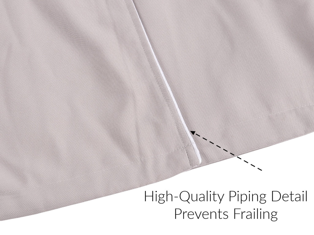 mr mrs gabardine robes for couples piping detail
