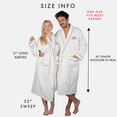 Image of his and hers matching robe set