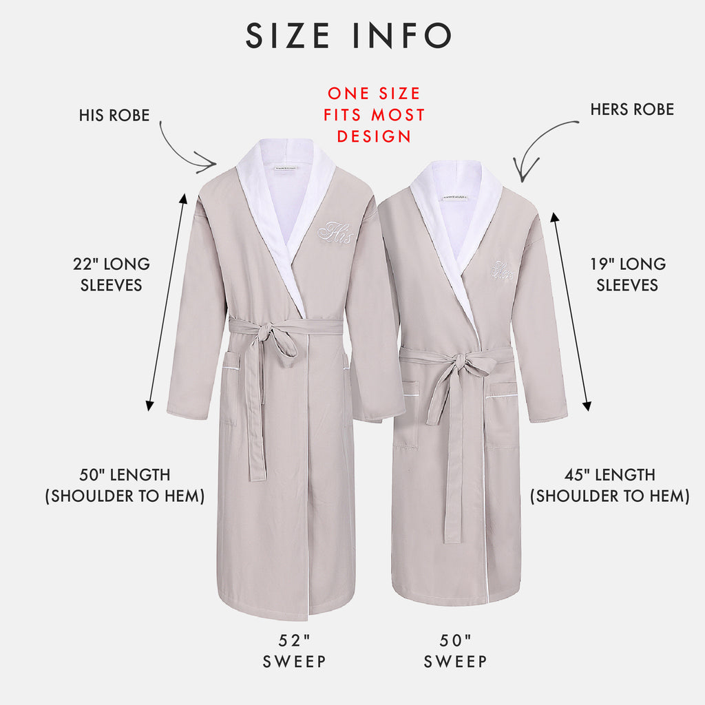 his hers gabardine robes