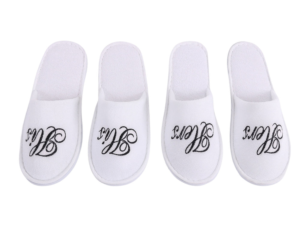 his and hers matching couple slippers