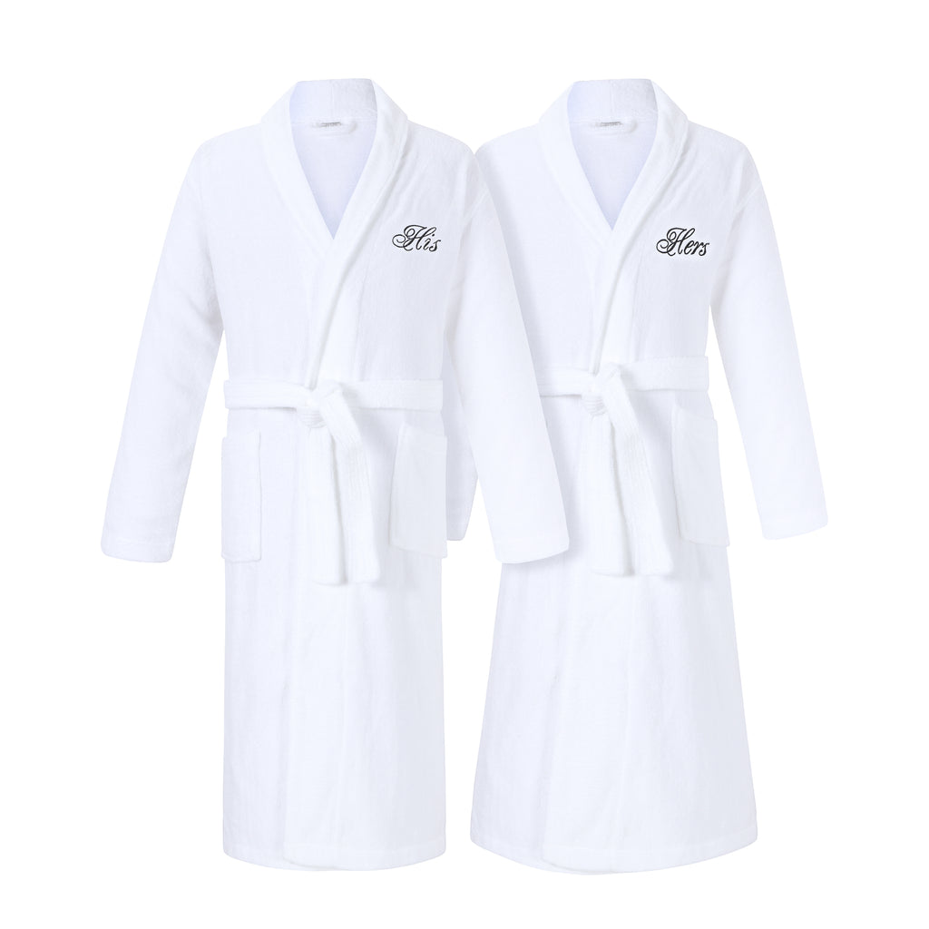 his and hers bathrobe set matching robes for couples