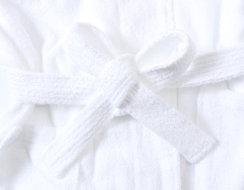 Image of belt detail of the his and hers terry bathrobes