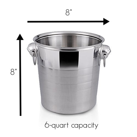 Image of large 6 quarter champagne ice bucket wine chiller 