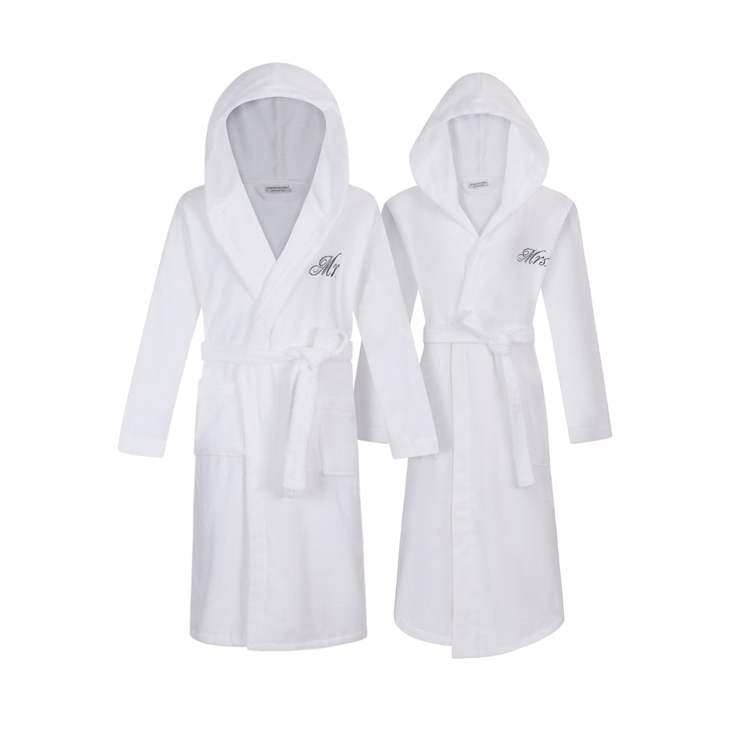 mr mrs robes with hood