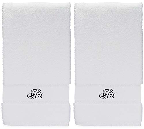 his and his gay hand towels set for gay wedding gift or gay anniversary gifts