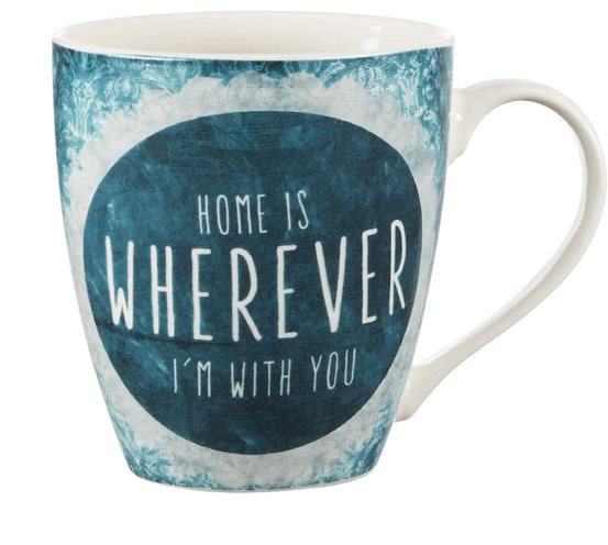 home is where I am with you mug by pfaltzgraff 