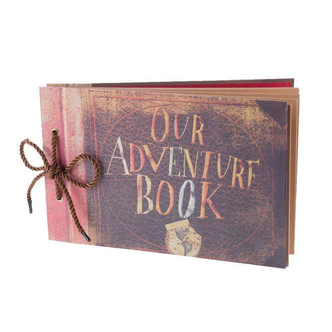 Image of our adventure scrapbook for romantic first anniversary gift