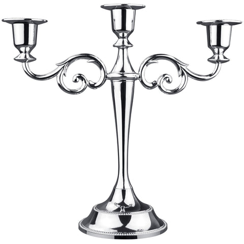 Image of Three-Candle Candelabra with Matching Candles
