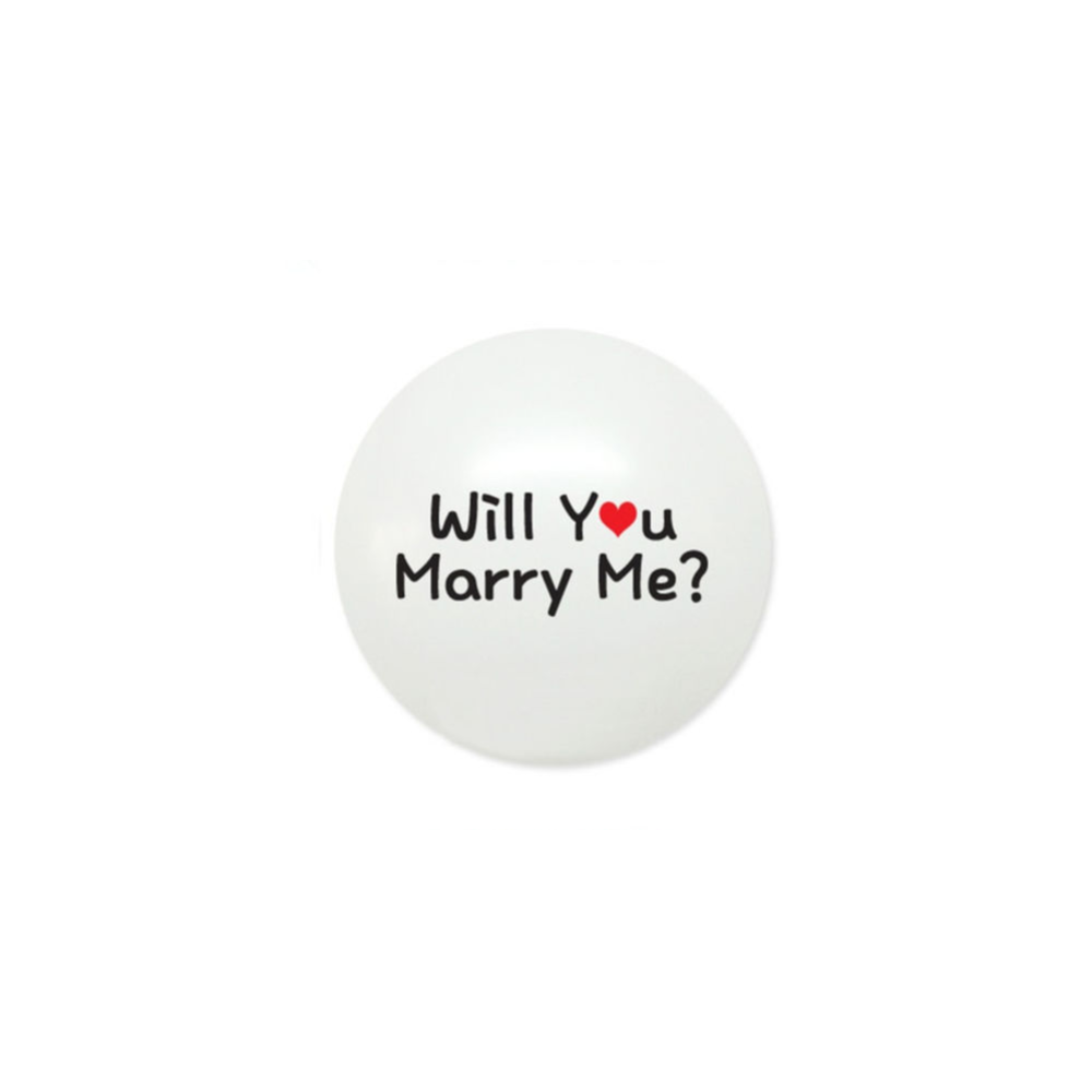 White Will You Marry Me Latex Balloon Set of 24