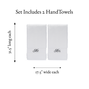 Mr & Mrs Hand Towel Gift Set