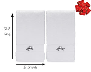 His & Hers Hand Towel Gift Set