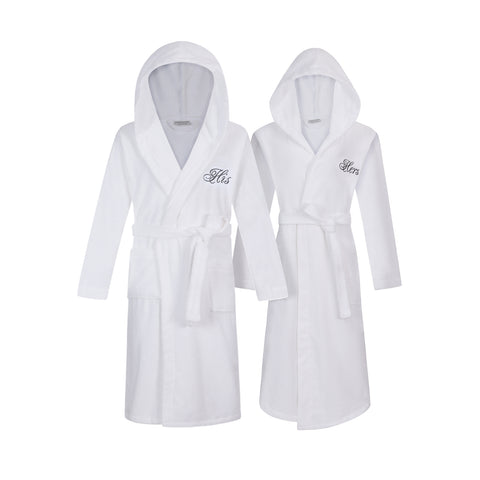 Image of his and hers robes with hood