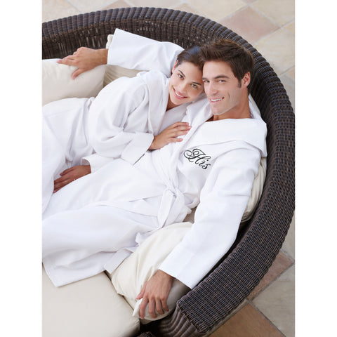 Image of his and her bathrobes for couples
