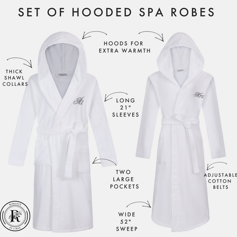Image of his hers robes with hood
