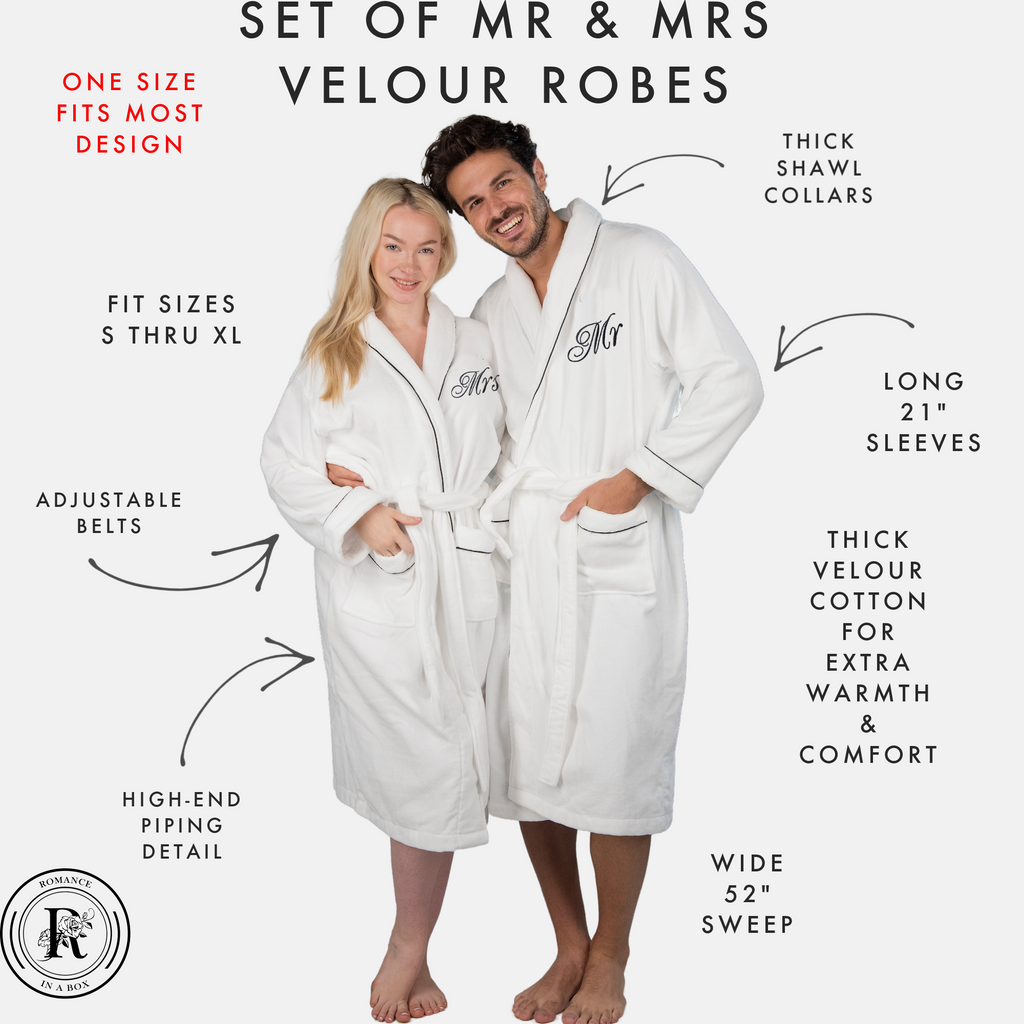 mr and mrs robes for couples