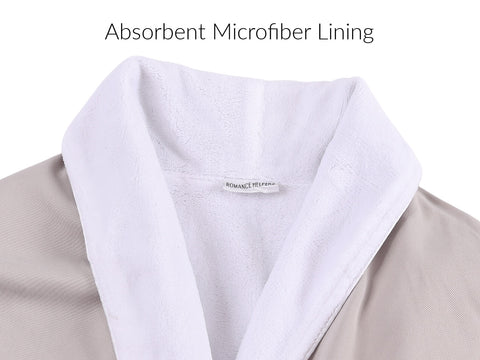 Image of microfiber lining detail his and her robes