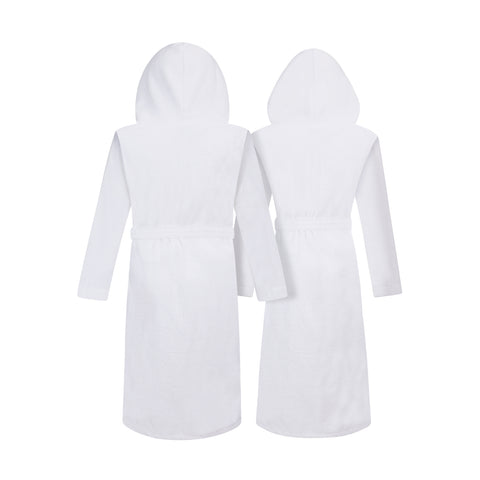 Image of His and Hers Hooded Bathrobes | Set of Two Spa Robes with Hoods with His & Hers Monograms
