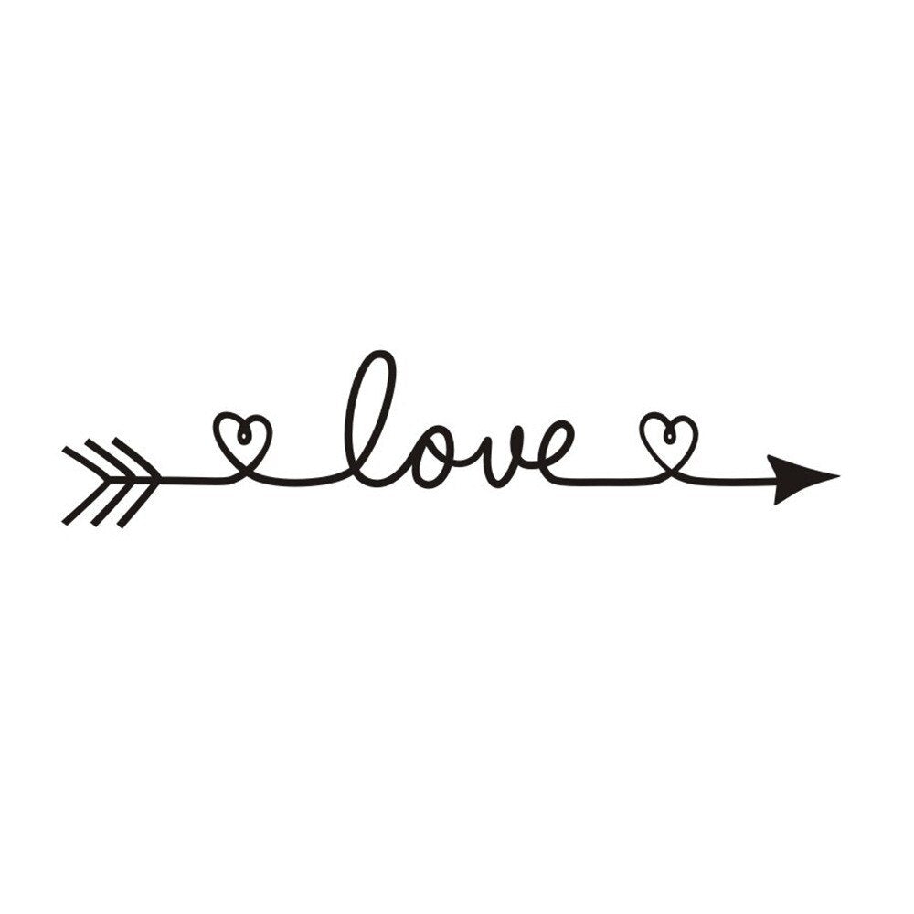love wall decal bedroom decoration