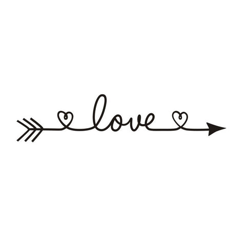 Image of love wall decal bedroom decoration